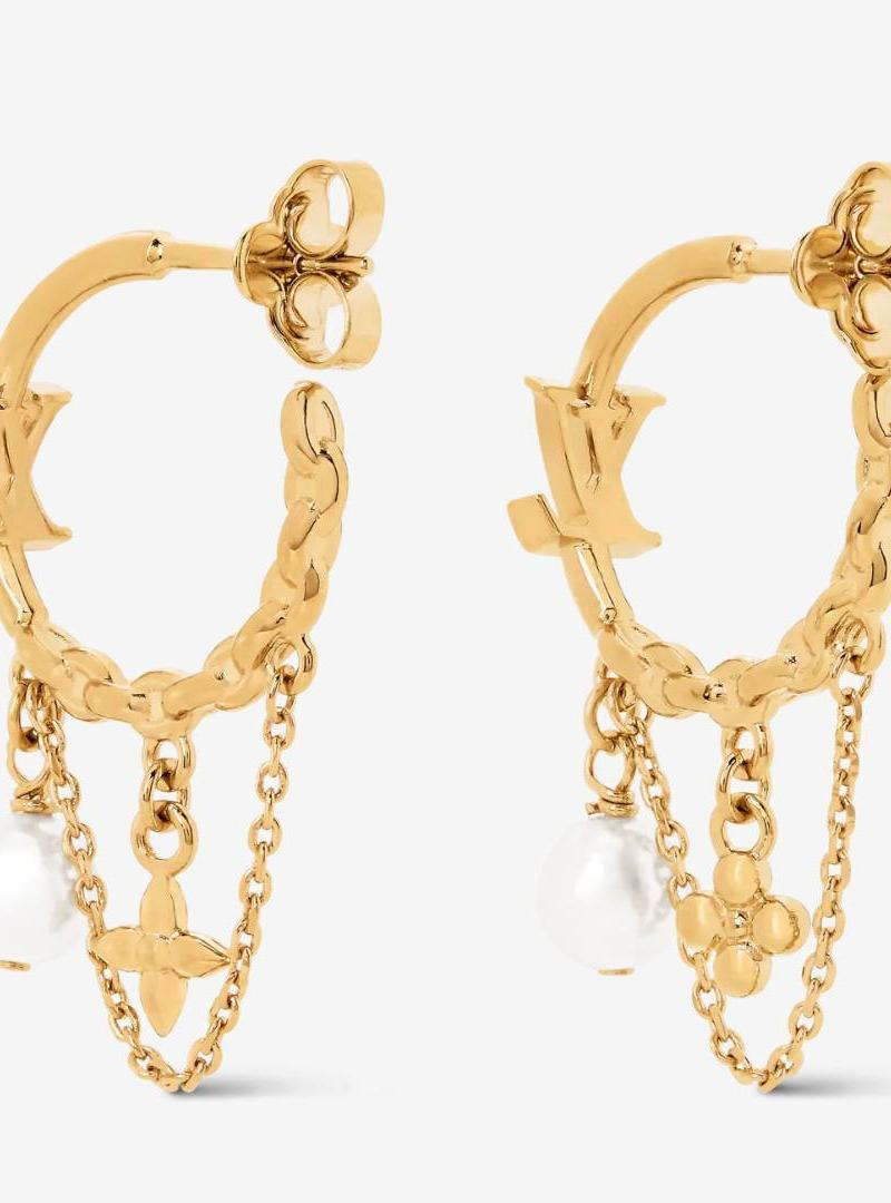 Серьги - кольца  Louis Vuitton