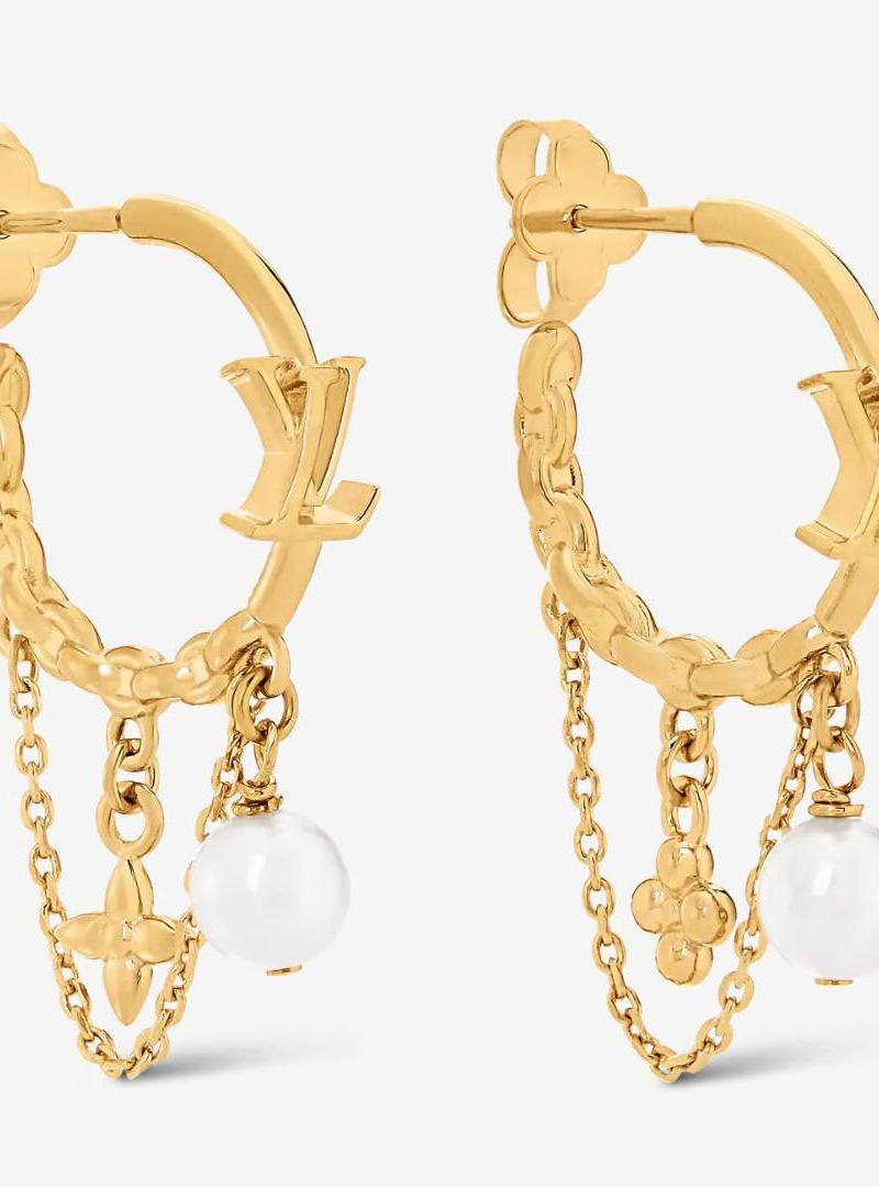 Серьги - кольца  Louis Vuitton